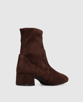 Stuart Weitzman Коричневые замшевые ботильоны Maeve SM436