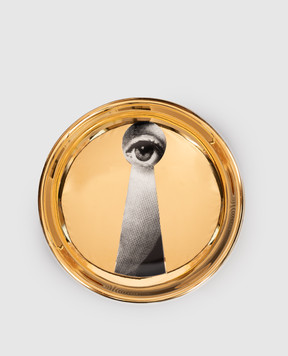 Fornasetti Золотиста порцелянова підставка для дрібниць Tema e Variazioni n.14 P23Z503