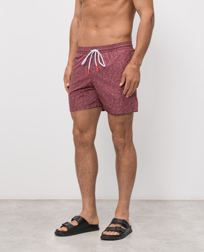 ISAIA Бордові шорти для плавання COSI19BW254