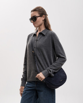 Gianni Chiarini Синя замшева сумка крос-боді Cleo BS12690CMPL