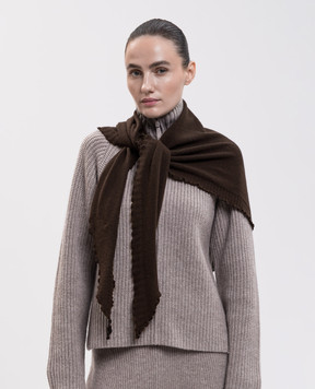 Allude Коричневий бактус з кашеміру 26511220
