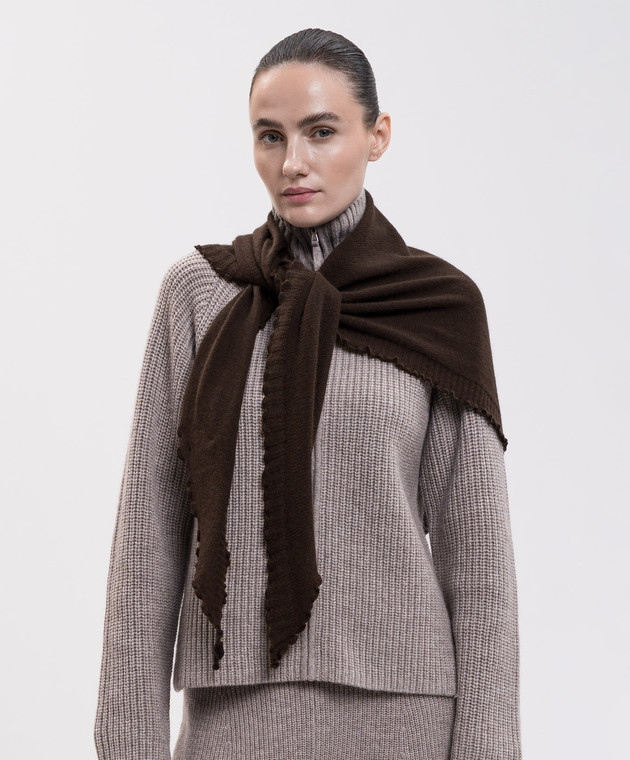 Allude Коричневий бактус з кашеміру 26511220 зображення 2