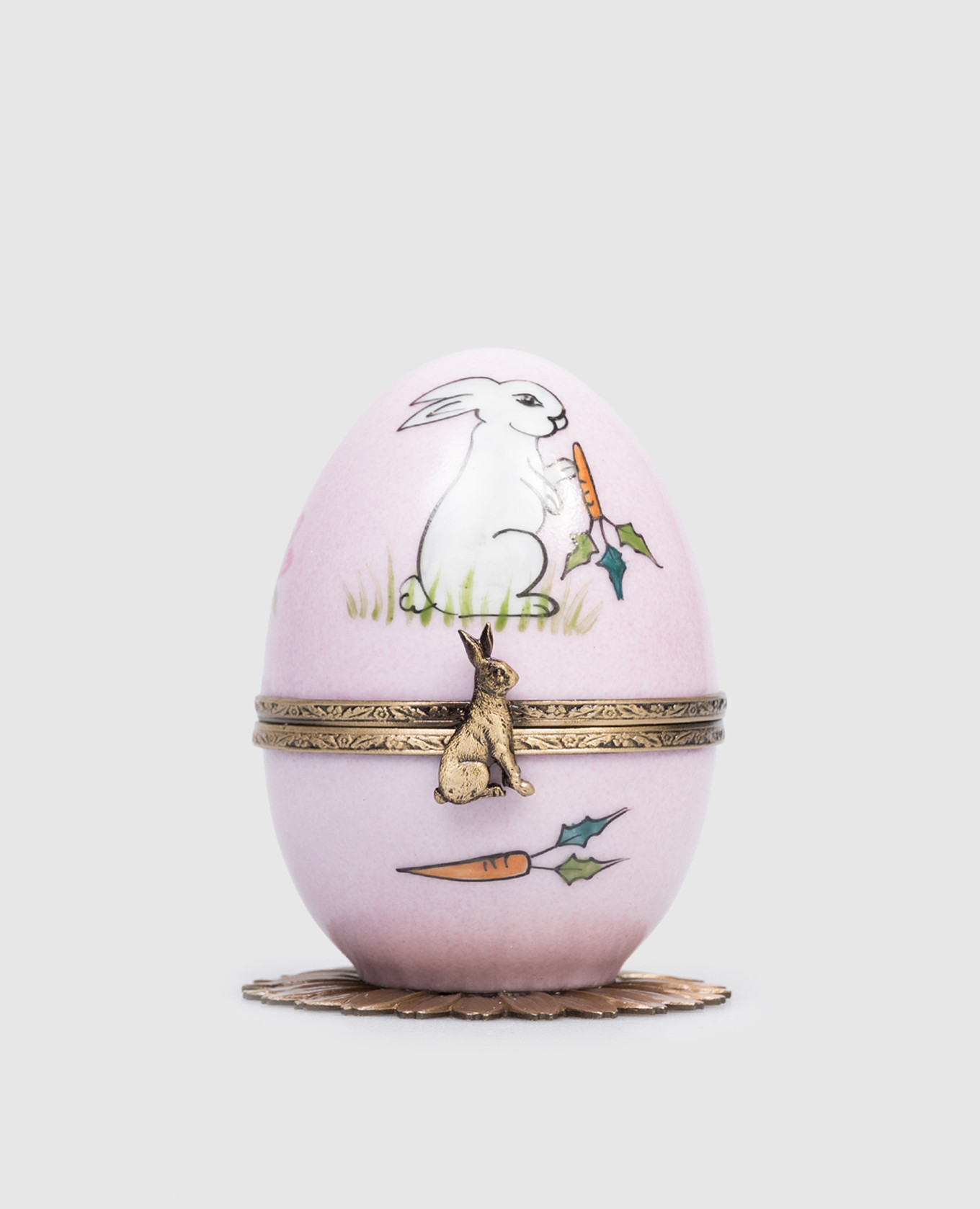 

Розовое музыкальное фарфоровое яйцо Кролик, Розовый, Сувениры