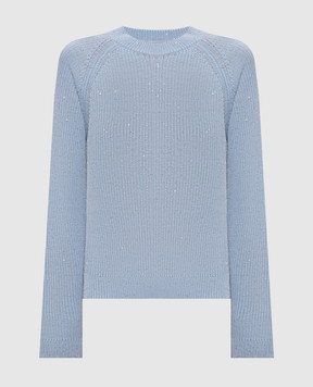 Peserico Блакитний джемпер з паєтками A99037F079312A