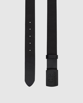 C.P. Company Чорний шкіряний ремінь з гравіюванням логотипа MAC301A110522A