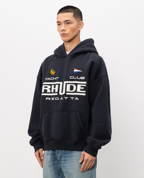 Rhude Синее утепленное худи REGATTA CLUB RHPS26HO01012