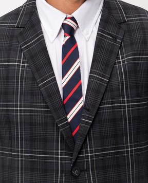 Thom Browne Синя краватка із шовком в смужку MNL001A07182