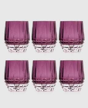 Vema Набір фіолетових кришталевих склянок DIAMOND 6 шт DOFDIAMOND