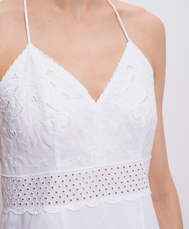 Twinset Біла сукня з льону 261TT2390 зображення 4