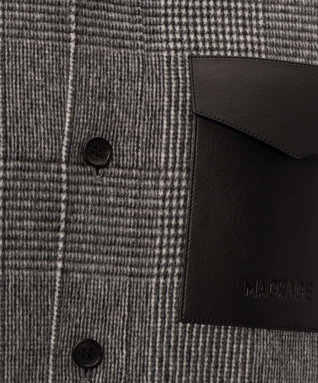 Mackage Куртка Emmanuel з вовни в стилі сорочки EMMANUELPL зображення 5