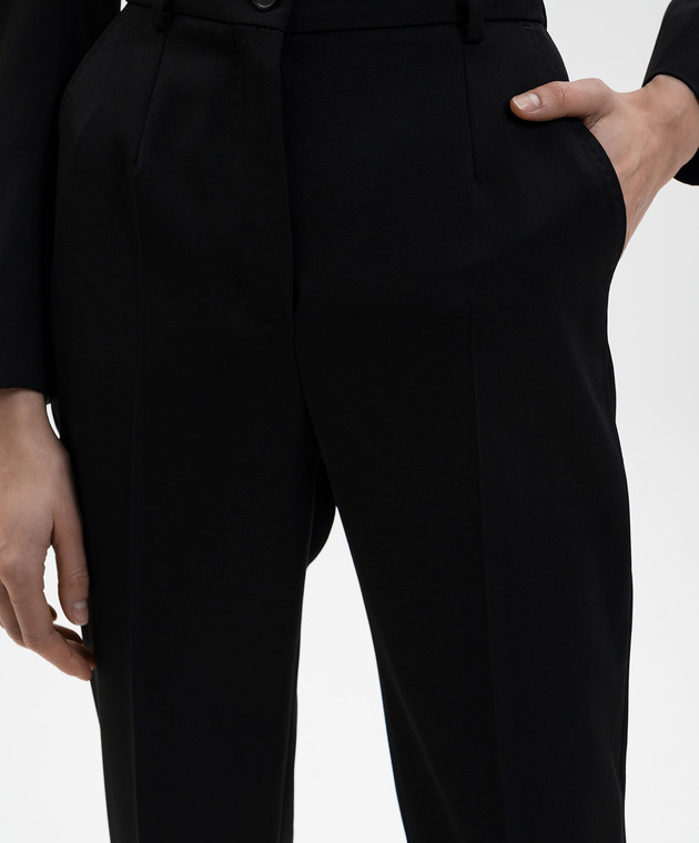 Dolce&Gabbana Чорні штани з вовни FTAM2TFU2OW зображення 5
