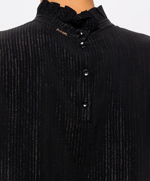 Twinset Чорна блуза з шовком 262TT2210 зображення 5