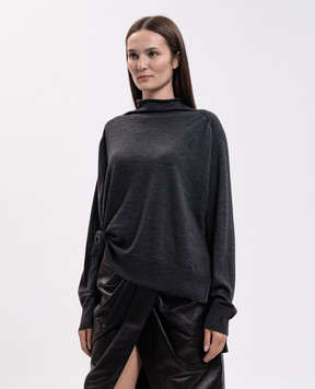 Magda Butrym Сірий джемпер з вовни KNITWEAR37LONGSL301926
