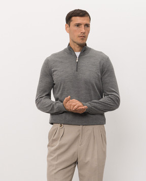 Brunello Cucinelli Сірий джемпер M2400124