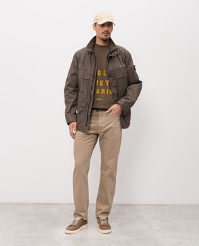 Stone Island Бежеві джинси з патчем логотипа L1S14J100005S0J24