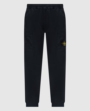 Stone Island Сині карго з патчем логотипа K2S153100031S0010