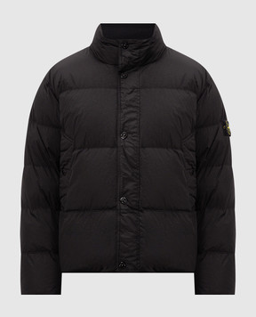 Stone Island Черный пуховик с логотип патч L2S154100109S0A23