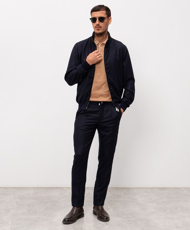 Cashmere&Whiskey Поло коричневого цвета из хлопка M54268052 изображение 2