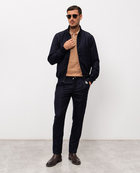 Cashmere&Whiskey Поло коричневого цвета из хлопка M54268052