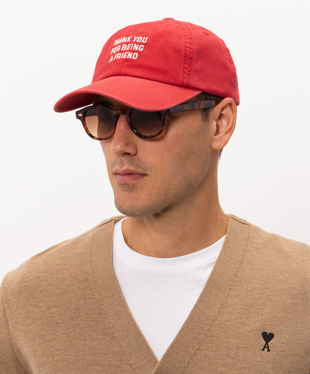 Ami Paris Червона кепка з вишивкою UCP283AW0052 зображення 2
