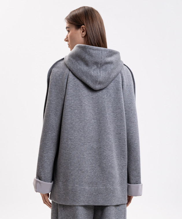 Carven Сіре меланжеве худі 6262K21118 зображення 4