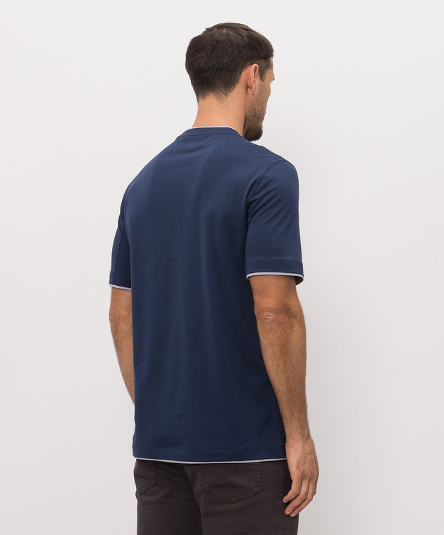Brunello Cucinelli Синя футболка M0B137427 зображення 3