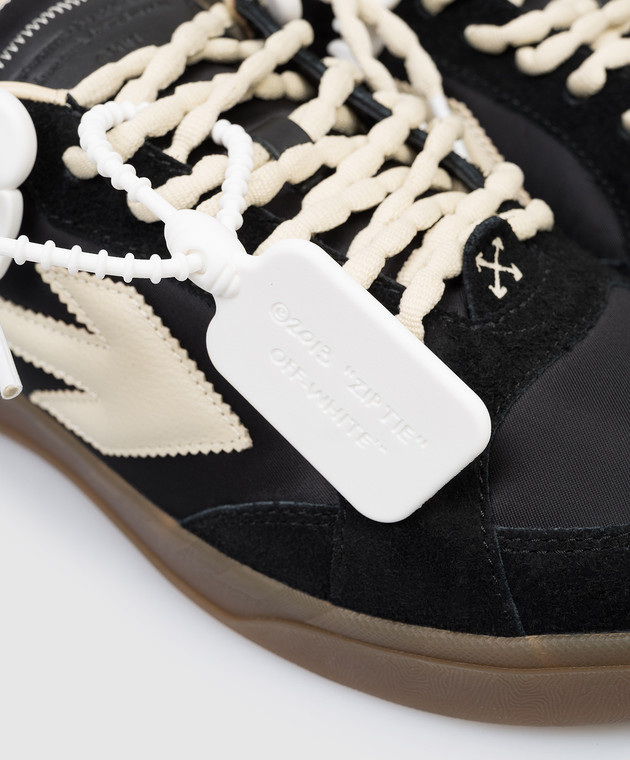 Off-White Чорні комбіновані кросівки End Of Play OMIA2ALS26FAB002 зображення 5