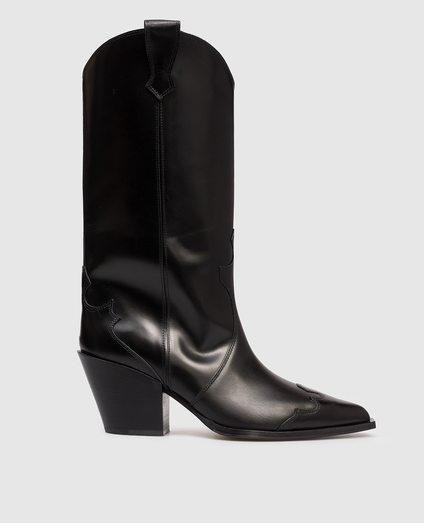 

Черные кожаные казаки Ariel, Черный, Казаки