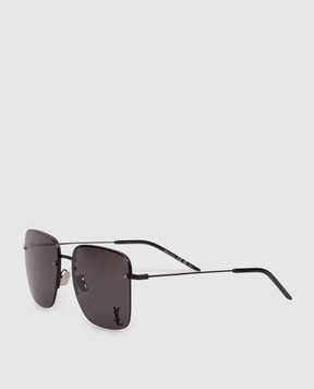 Saint Laurent Чорні сонцезахисні окуляри CASSANDRE 652363Y9902