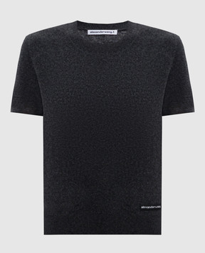Alexander Wang Сірий топ з вовни з логотипом 4KC1261114