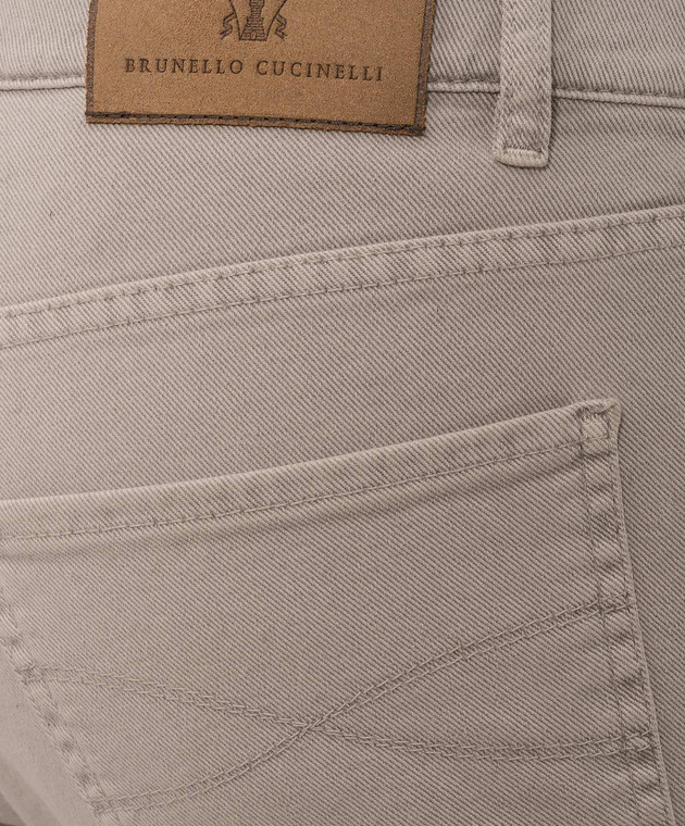 Brunello Cucinelli Сірі джинси з емблемою M277PB3210 зображення 5