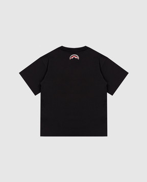 Sprayground Дитяча чорна футболка Makes the World Go Round SPY1436BLK