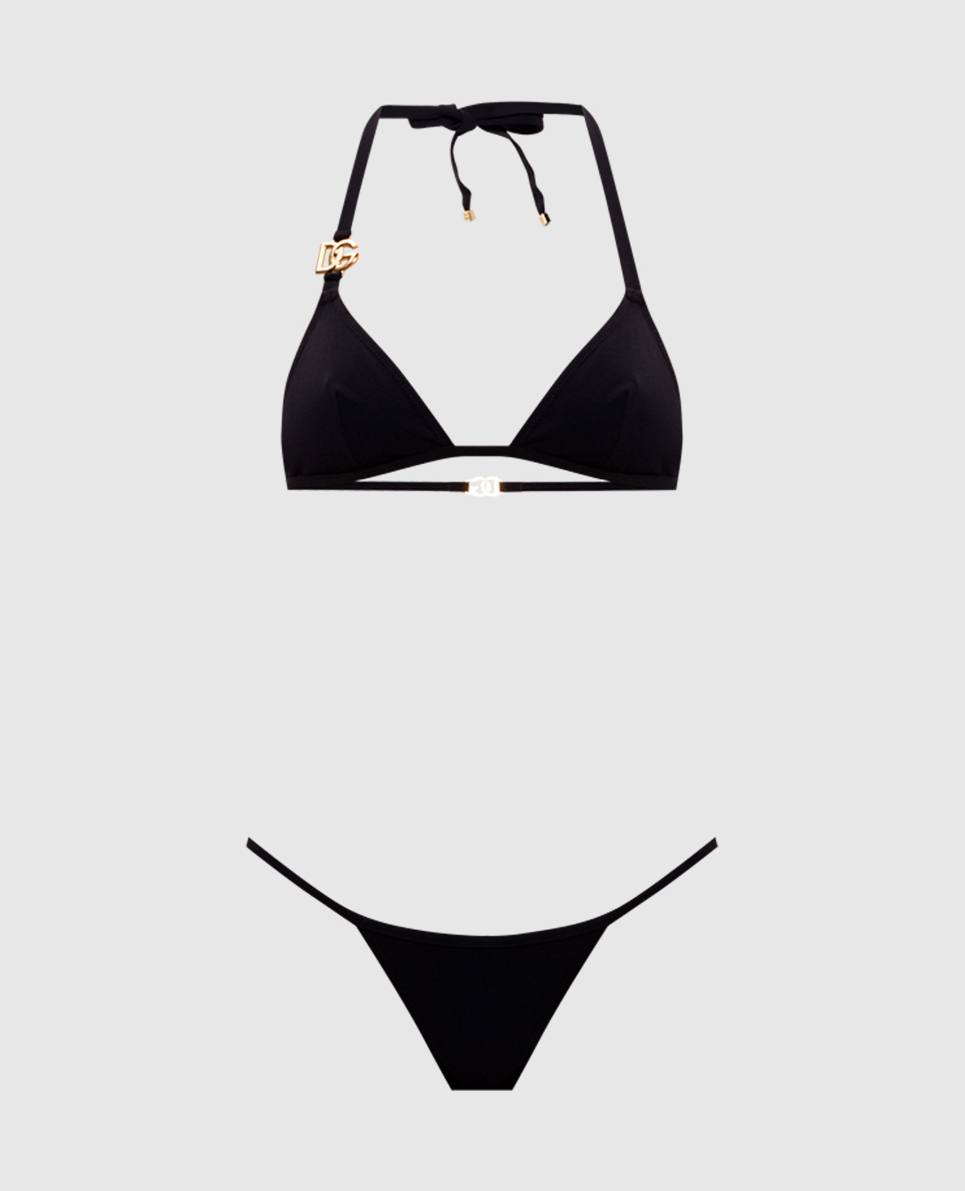 Черный купальник с логотипом DG