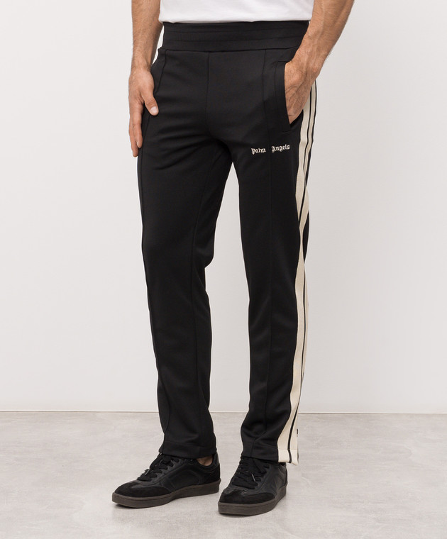 Palm Angels Чорні спортивні штани кольору айворі PMCJ020S26FAB001 зображення 3