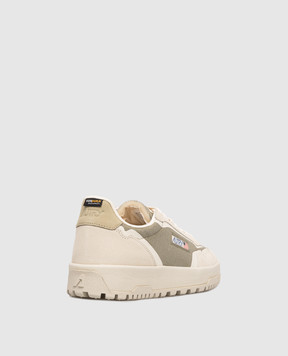 AUTRY Комбіновані кросівки кольору хакі з логотипом A1UNLDLMCO03