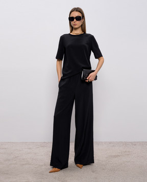 JOSEPH Чорний топ Rubin із шовку JF009649