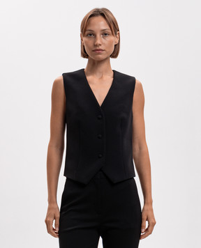 Twinset Черный жилет с кружевом 262AP2341