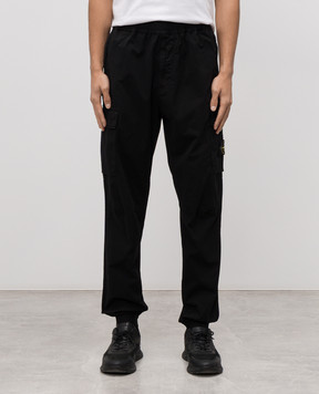Stone Island Чорні джогери з логотипом K2S153100031S0010
