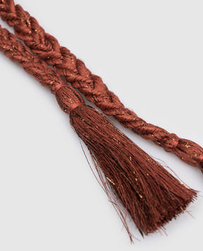 Momoni Теракотовий плетений пояс CHIUHA з льону MOBT009MO54