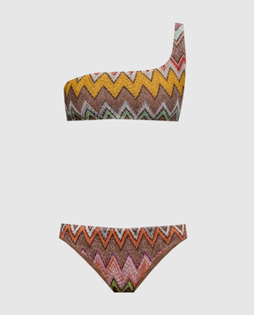Missoni Купальник на одне плече у візерунок MC23SP02BR014K