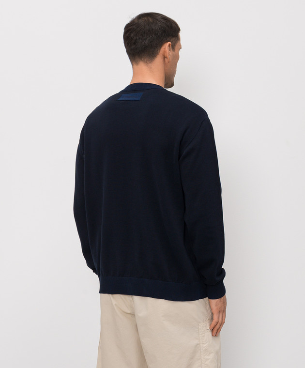 Iceberg Синій джемпер з візерунком A0067604 зображення 4