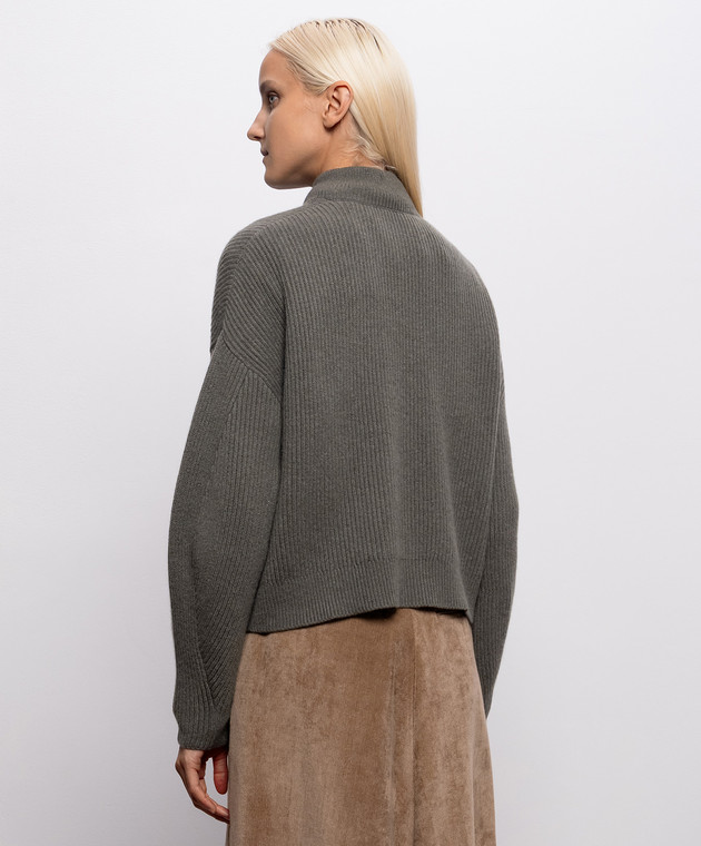 Brunello Cucinelli Зеленый кардиган из кашемира M12750806 изображение 4