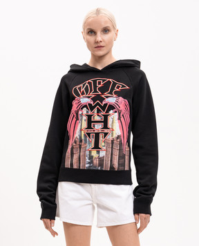Off-White Черные худи Starcity 29E00294T