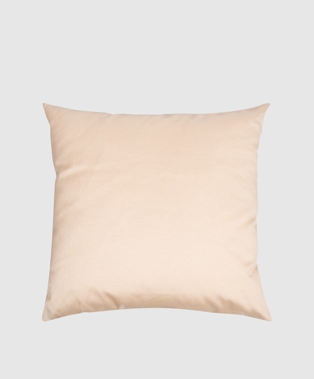 Blumarine Home Декоративная подушка бежевого цвета с кристаллами 42х42 H0000220013 изображение 2