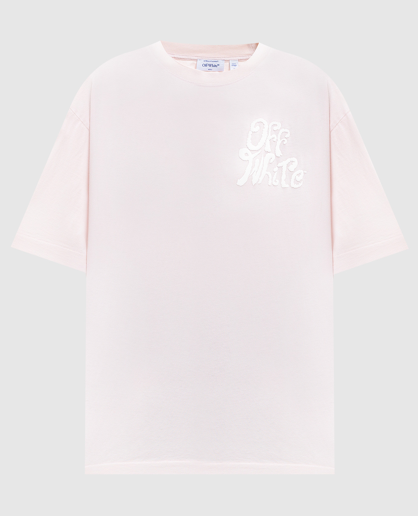 Розовая футболка с принтом логотипа