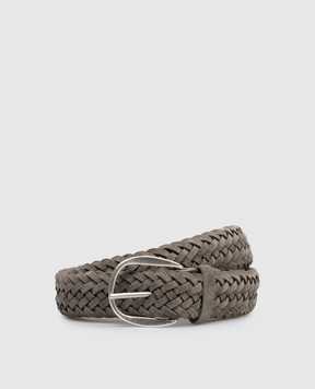 Orciani Сірий замшевий плетений ремінь U08318SUP