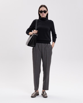 Peserico Темно-синий гольф из шерсти и кашемира A99979F14K09470