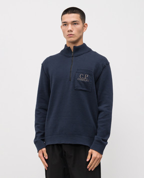C.P. Company Синій джемпер з логотипом MKN236A110432A