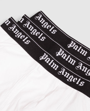 Palm Angels Набор белых трусов с логотипом PLA1UMWTR04TR