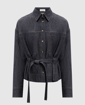 Brunello Cucinelli Синя джинсова куртка MP125M1E06